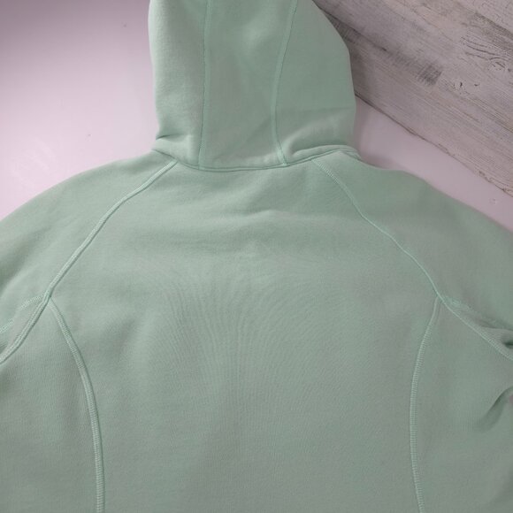 LULULEMON SCUBA HOODIE JACKET WOMEN'S SIZE 10 MINT GREEN NAVY BLUE LINED HOOD... - Picture 11 of 16